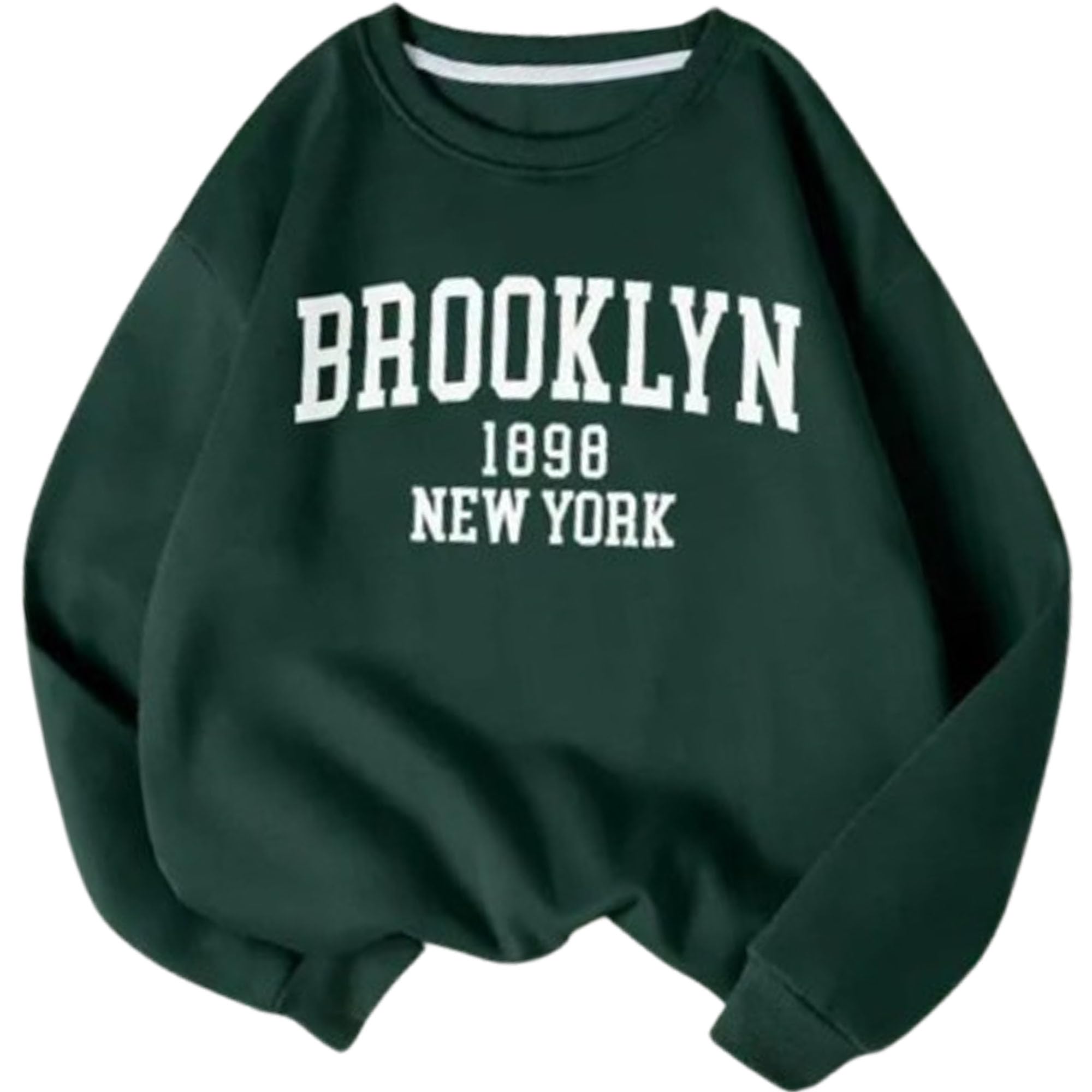 DRAXSTAR Women’s Regular Sweatshirt – Casual Pullover, Long Sleeve Round Neck Loose Fit Winter Top, Soft Cotton Blend Hoodie Style