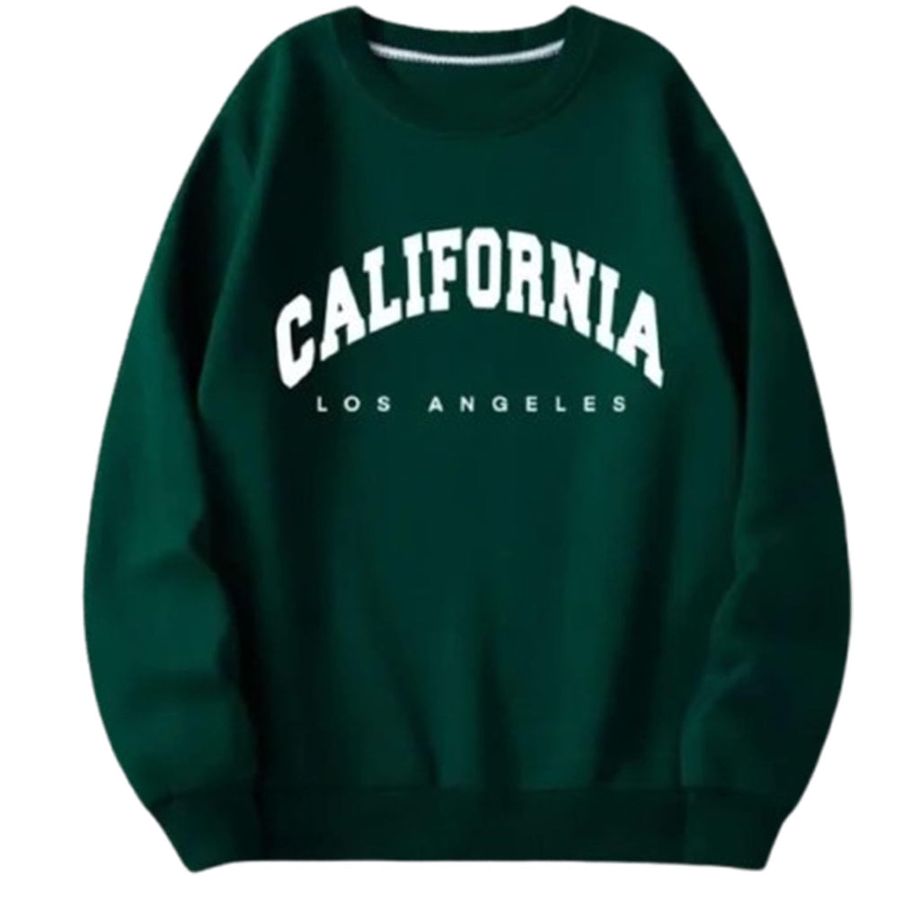 DRAXSTAR Women’s Regular Sweatshirt – Casual Pullover, Long Sleeve Round Neck Loose Fit Winter Top, Soft Cotton Blend Hoodie Style