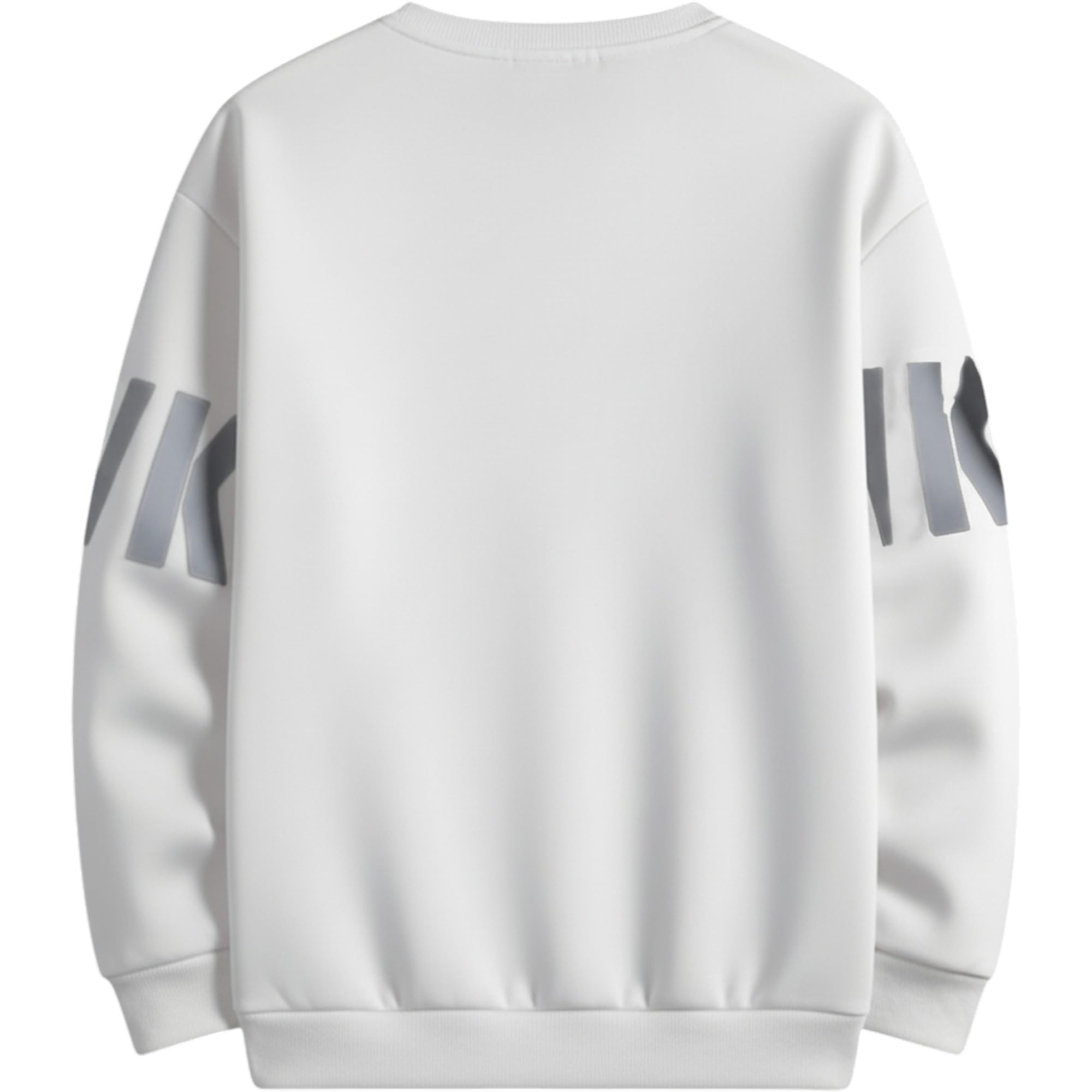 Men's Cotton Printed Full Sleeve T Shirt White