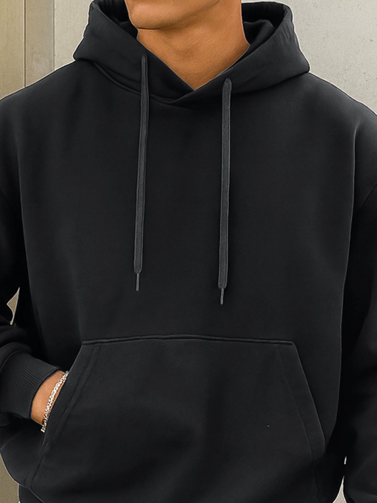 Jump Cuts || Mens || Solid || Hooded Neck || Full Sleeve || LoopKnit || Sweatshirt