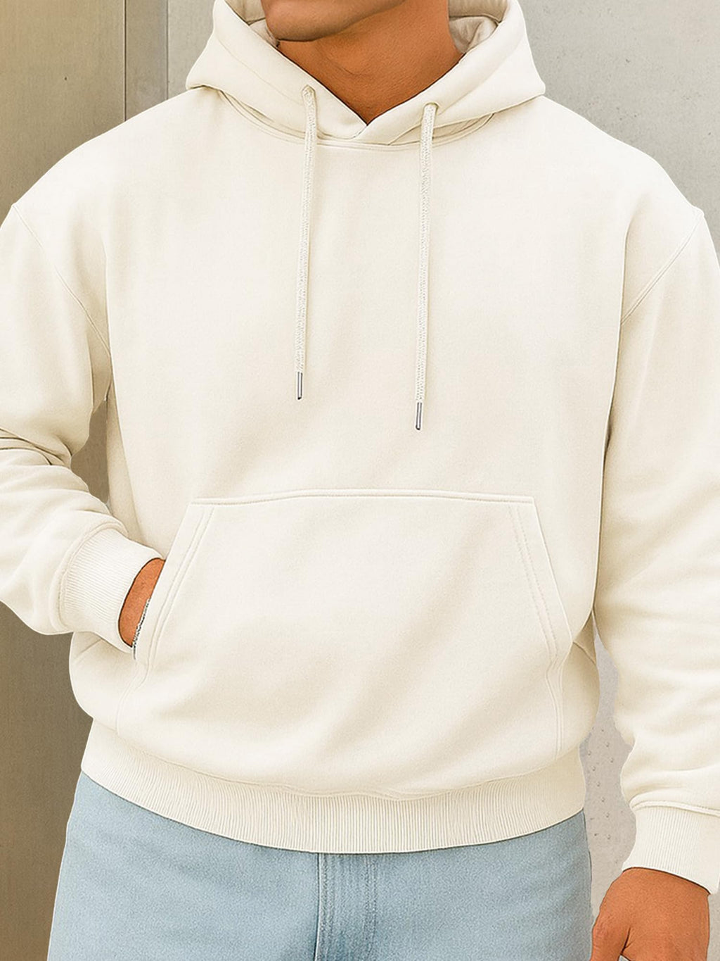 Jump Cuts || Mens || Solid || Hooded Neck || Full Sleeve || LoopKnit || Sweatshirt