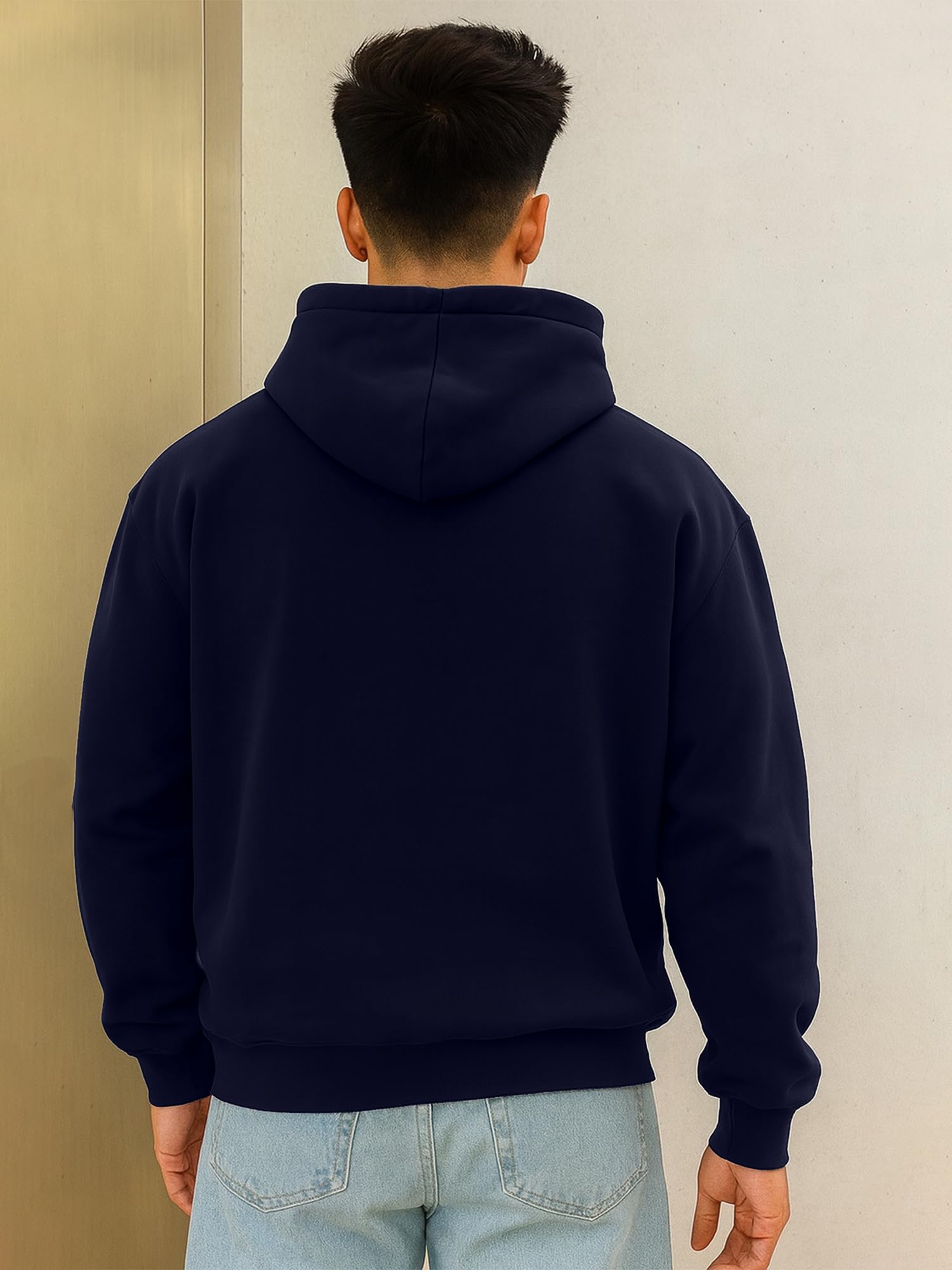 Jump Cuts || Mens || Solid || Hooded Neck || Full Sleeve || LoopKnit || Sweatshirt