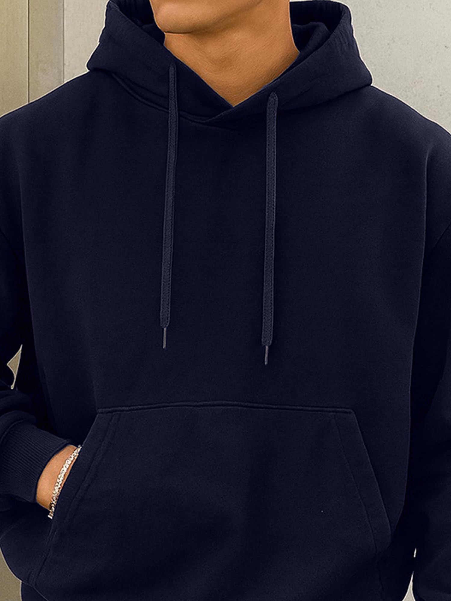 Jump Cuts || Mens || Solid || Hooded Neck || Full Sleeve || LoopKnit || Sweatshirt