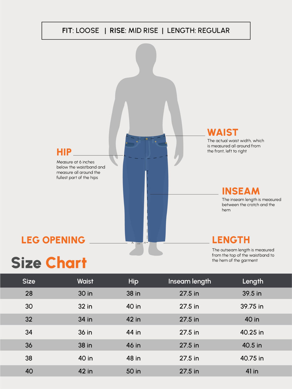 Urbano Fashion Men Mid Rise Loose Baggy Fit Washed Jeans Non-Stretchable