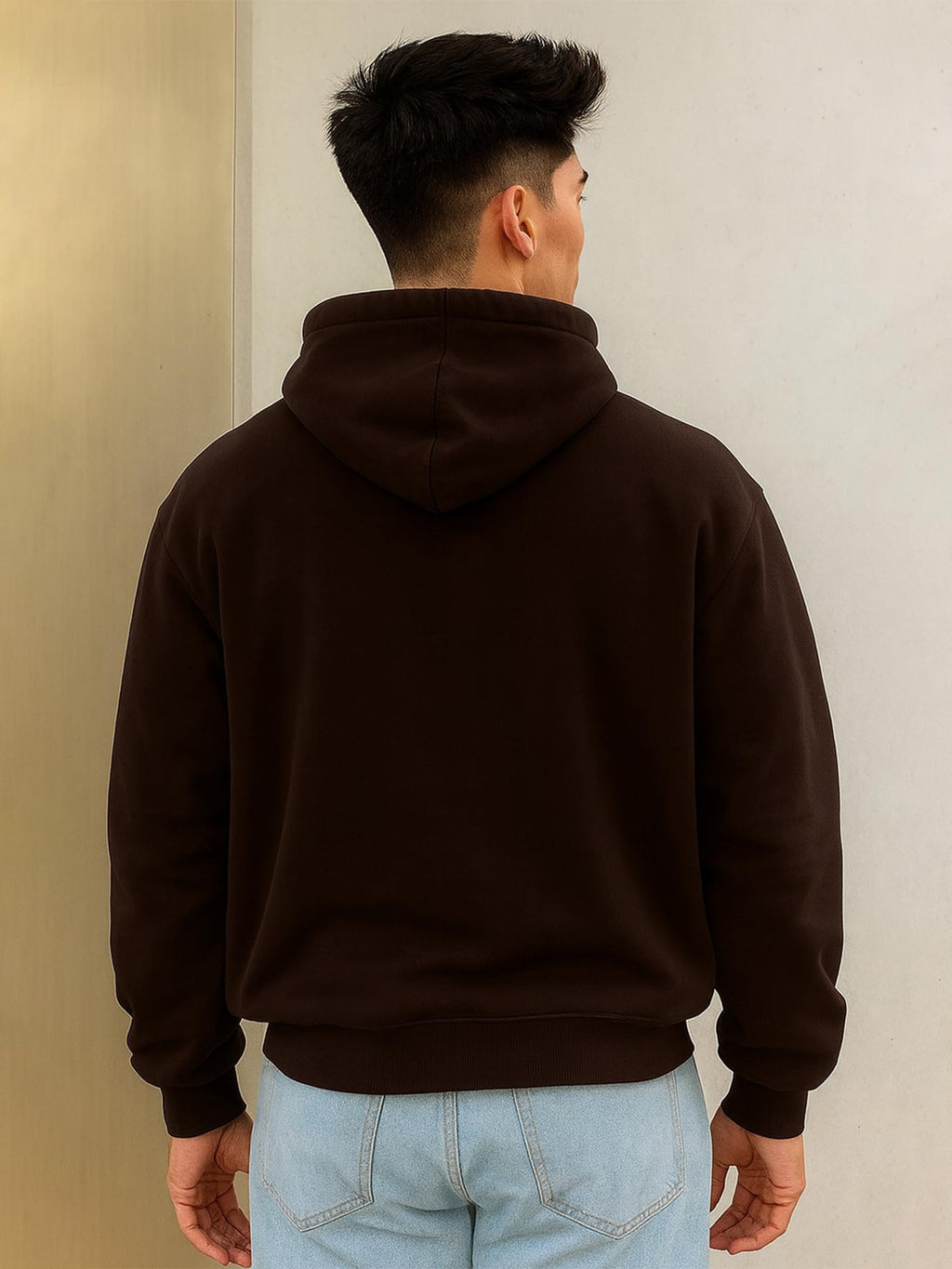 Jump Cuts || Mens || Solid || Hooded Neck || Full Sleeve || LoopKnit || Sweatshirt