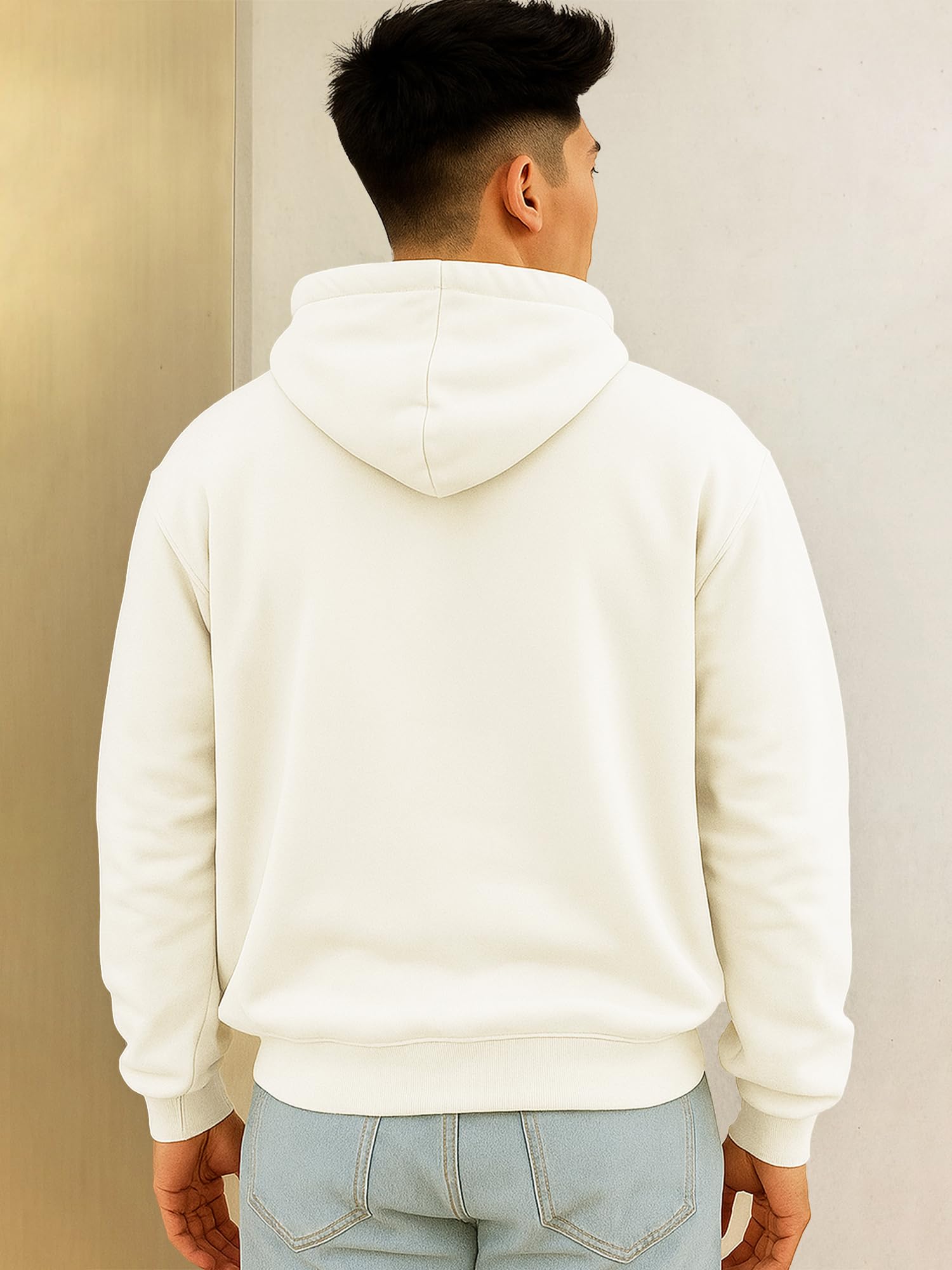 Jump Cuts || Mens || Solid || Hooded Neck || Full Sleeve || LoopKnit || Sweatshirt